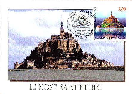 Exemple de carte-maximum : le Mont-Saint-Michel - Manche - Basse-Normandie - France (34 k)