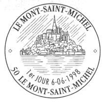 Oblit�ration du Mont-Saint-Michel - Manche - Basse-Normandie - France (11 k)