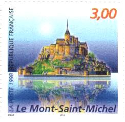 le timbre du Mont-Saint-Michel - Manche - Basse-Normandie - France (13k)