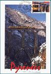 Carte-maximum : Train Jaune de Cerdagne sur le Pont S�journ� (39 k)