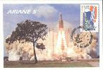 Carte-maximum : la m�tallurgie - Ariane 5 (25 k)