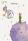 Carte-maximum : le Petit Prince, d'Antoine de Saint-Exupery, et la Terre (17 k)