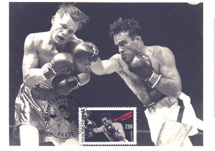 Carte-maximum : le boxeur Marcel Cerdan (25 k)