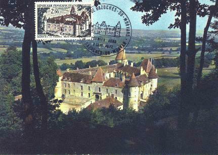 Exemple de carte-maximum : le Chateau de Bazoches-du-Morvand - Nievre - Bourgogne - France (32 k)