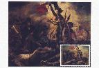 Carte-maximum : � La libert� guidant le peuple �, tableau de Delacroix (23 k)